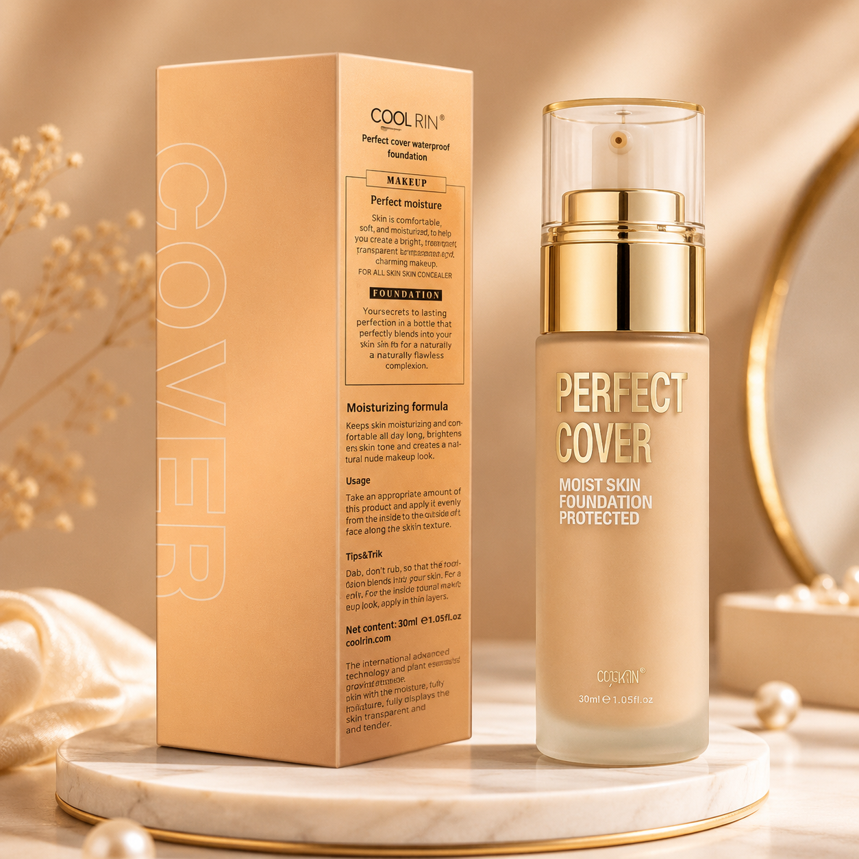 Perfect Cover Moist Skin Waterproof Foundation