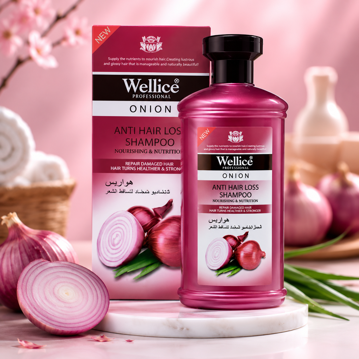 Wellice Onion Anti Hair Loss Shampoo 400ml