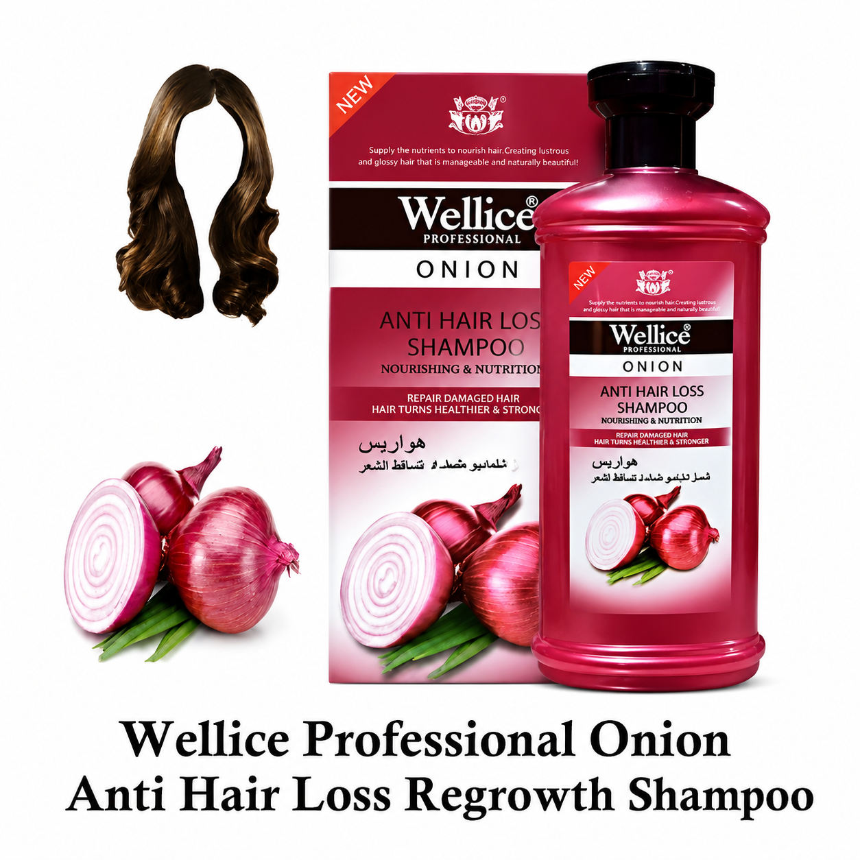 Wellice Onion Anti Hair Loss Shampoo 400ml